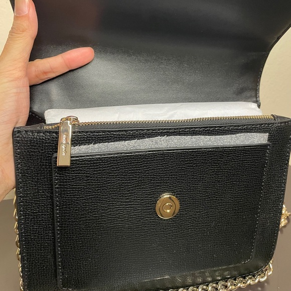 NWT Kate Spade Remi Flap Chain Crossbody Box Bag in Black - Picture 8 of 11